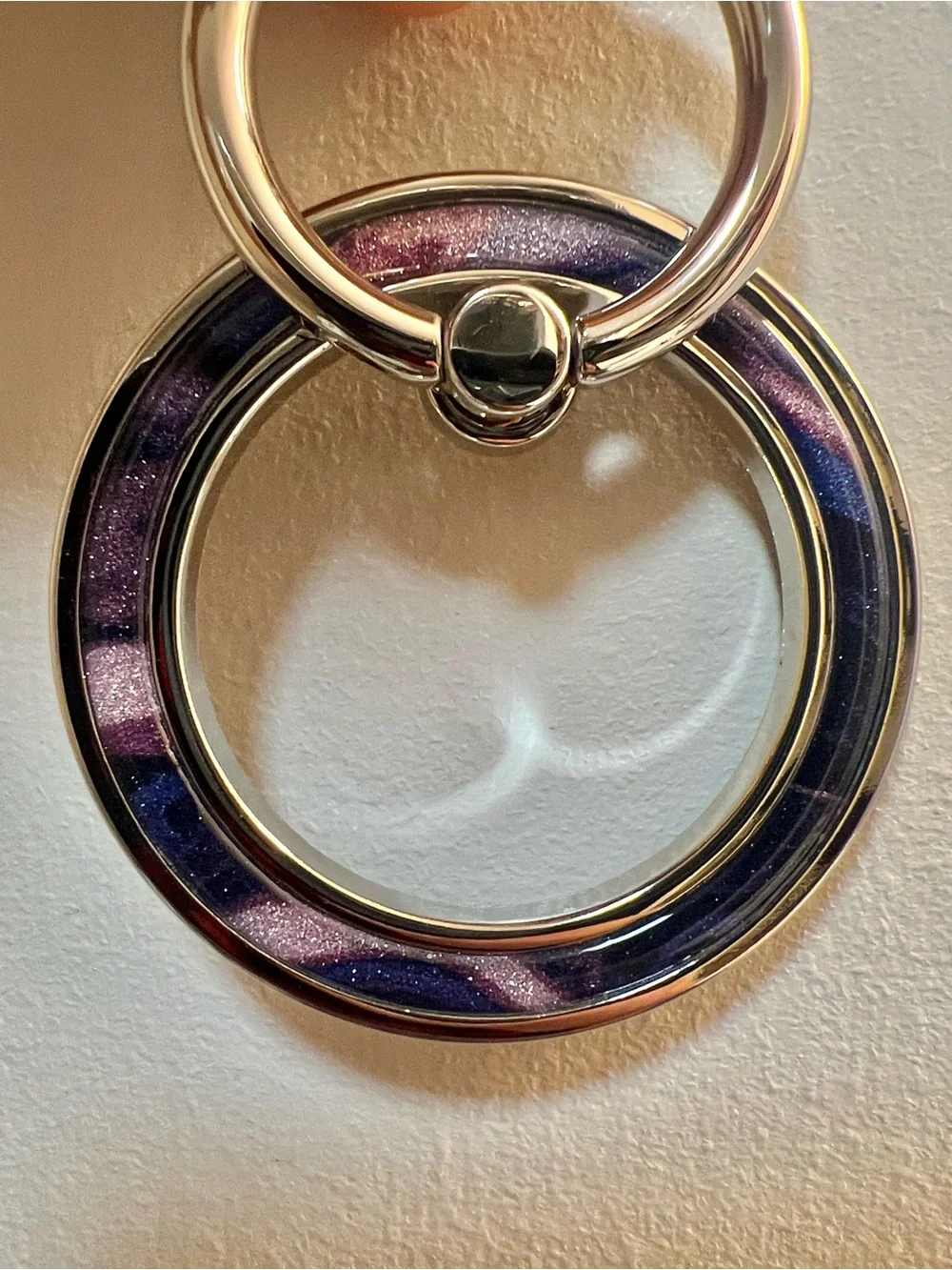 NEW IN BOX 📱 UNBRANDED LARGE MAGNETIC 2-SIDED DESIGN CELL PHONE RING